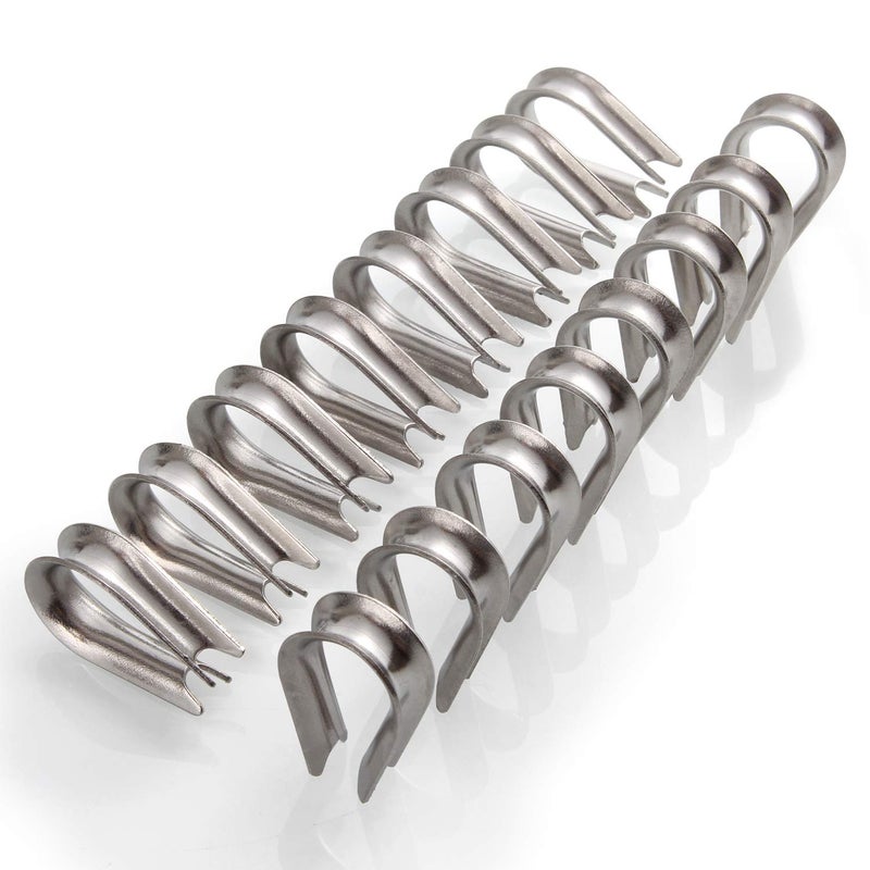 Cbtone 50 Pack M6 Stainless Steel Thimble For 1/4 Inch Diameter Wire Rope Cable Thimbles Rigging - Image 3