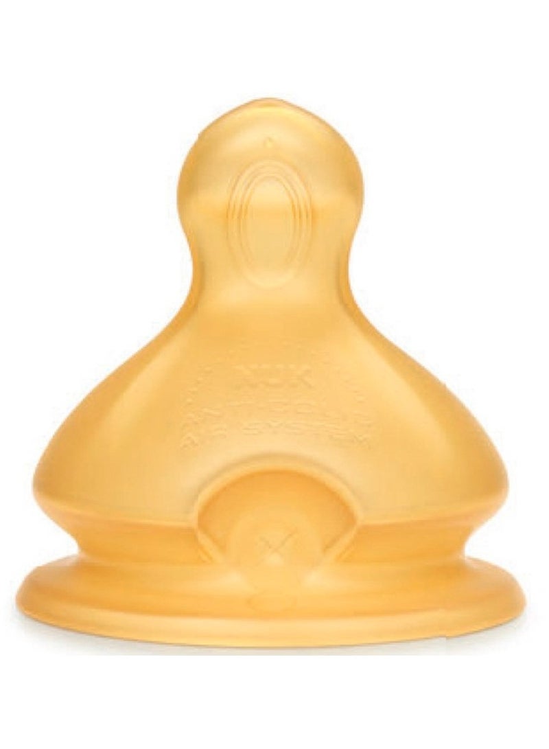 نوك حلمة نوك فيرست تشويس المضادة للمغص لزجاجات الأطفال من عمر 6 إلى 18 شهرًا، 2 لتر، وحدتان - Image 1