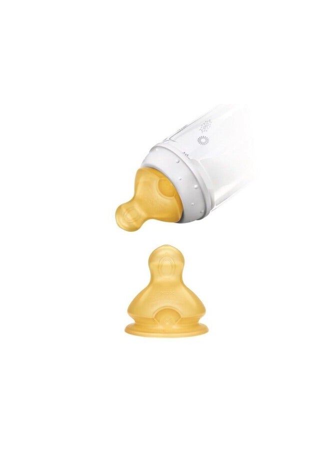 نوك حلمة نوك فيرست تشويس المضادة للمغص لزجاجات الأطفال من عمر 6 إلى 18 شهرًا، 2 لتر، وحدتان - Image 2