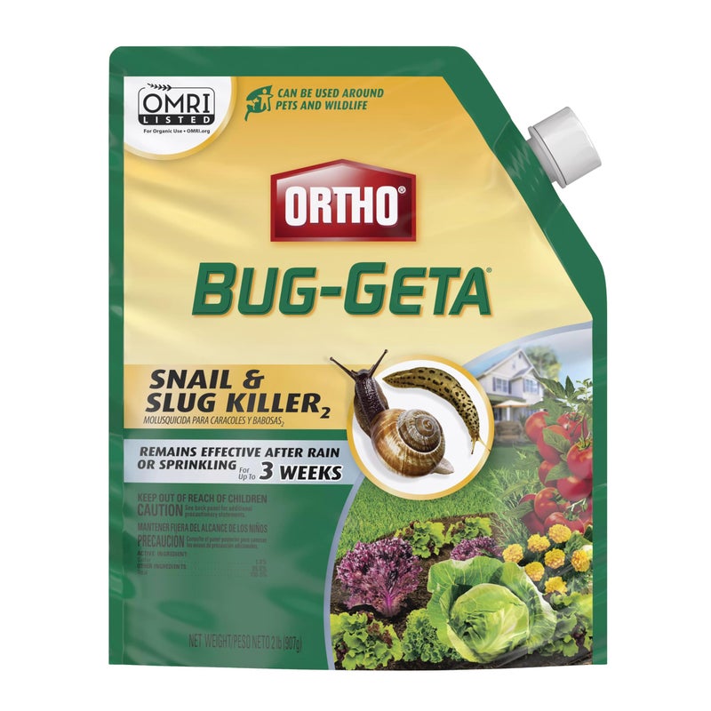 Ortho Bug-Geta Snail & Slug Killer2, Pest Control Stays Effective For Up to 3 Weeks, 2 lbs - Image 1
