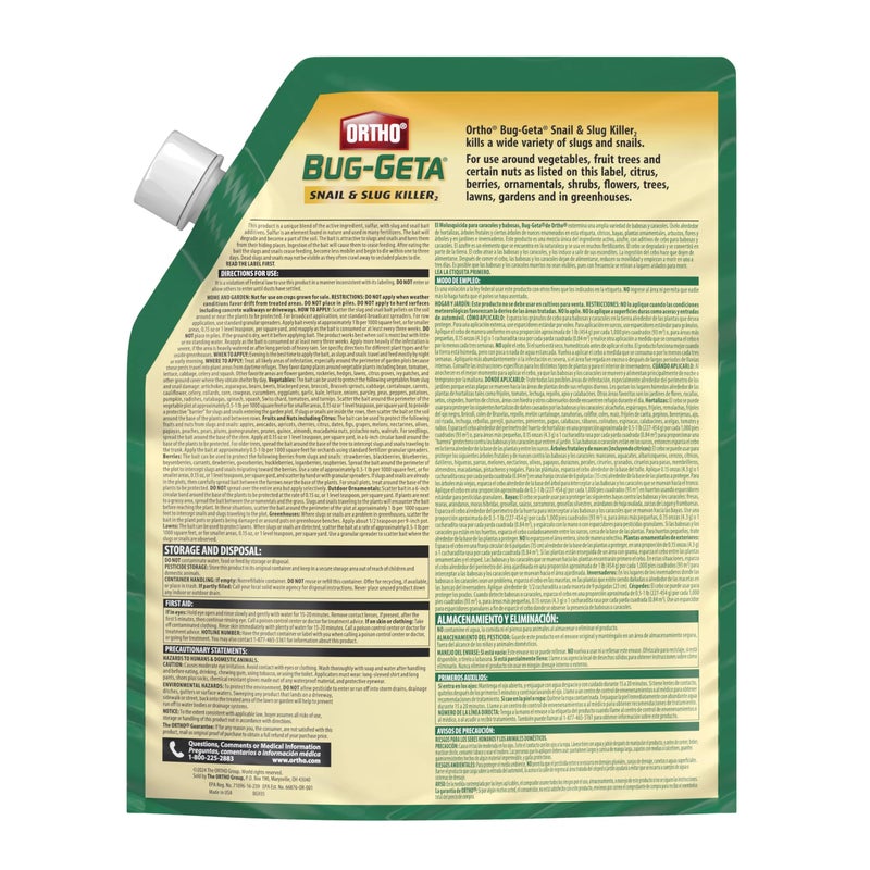 Ortho Bug-Geta Snail & Slug Killer2, Pest Control Stays Effective For Up to 3 Weeks, 2 lbs - Image 4