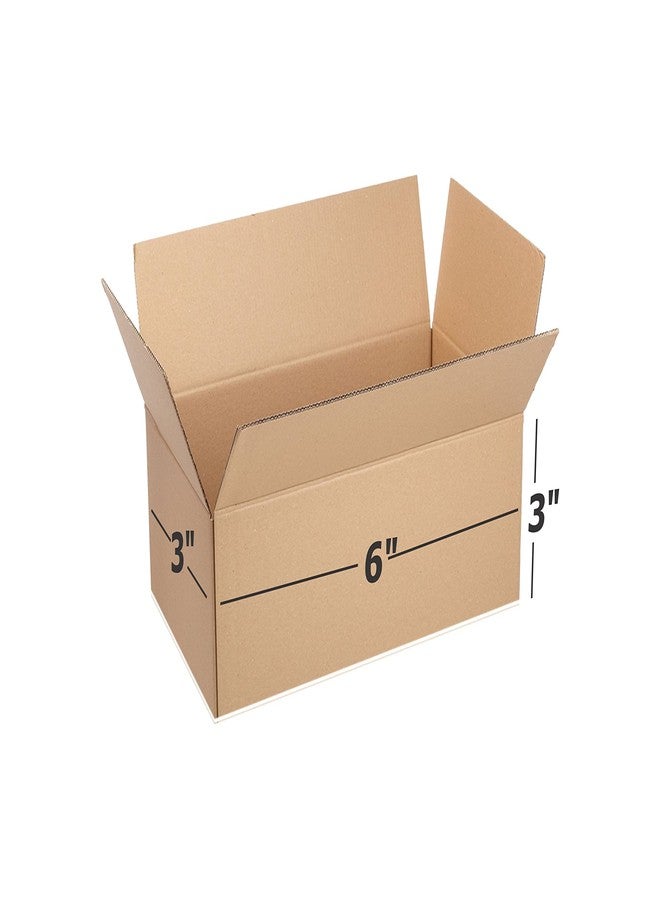Box Brother 3 Ply Brown Corrugated Box Packing box Size: 6x3x3 Length 6 inch Width 3 inch Height 3 inch 3Ply Corrugated packing box (Pack of 80) - Image 1
