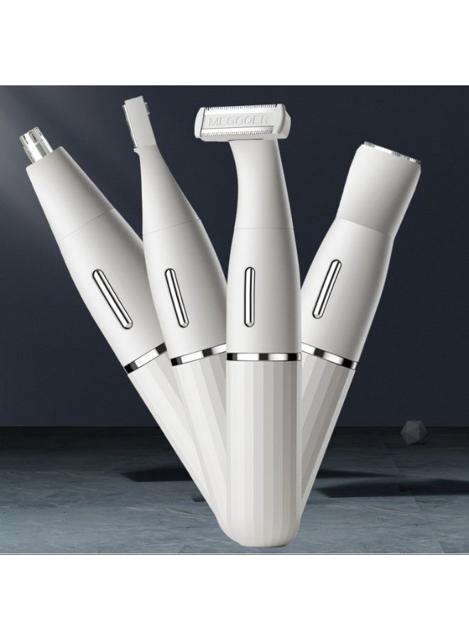 آي كي ماكينة حلاقة كهربائية 6 في 1 للسيدات – مقاومة للماء، قابلة لإعادة الشحن USB-C، شفرات دائرية آمنة، 60 دقيقة استخدام، لإزالة الشعر من كامل الجسم - Image 3