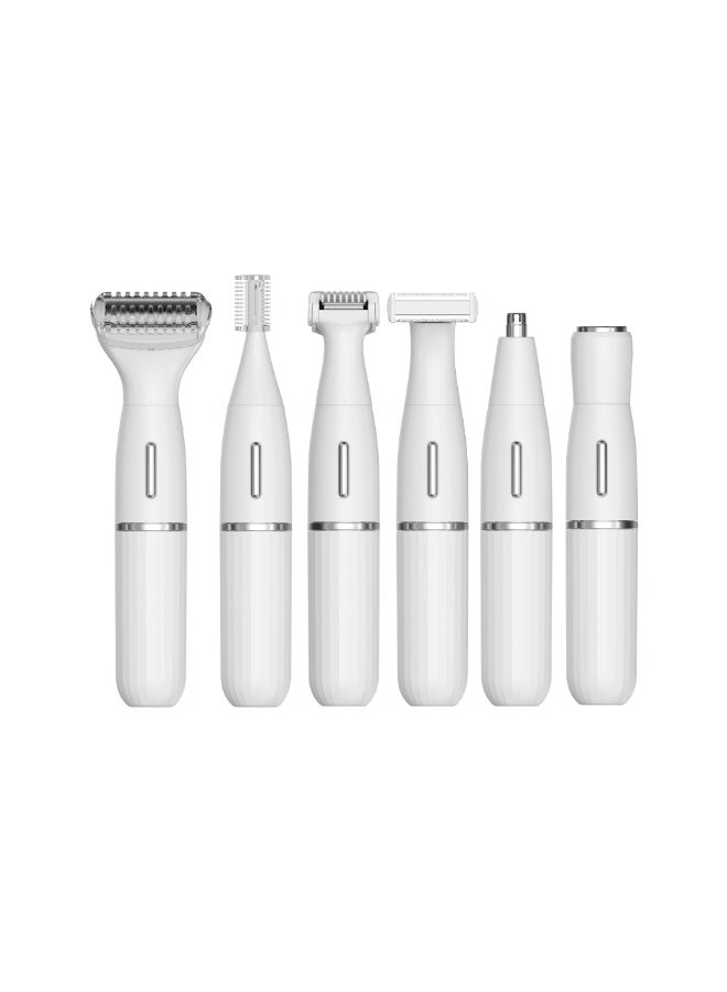 آي كي ماكينة حلاقة كهربائية 6 في 1 للسيدات – مقاومة للماء، قابلة لإعادة الشحن USB-C، شفرات دائرية آمنة، 60 دقيقة استخدام، لإزالة الشعر من كامل الجسم - Image 5