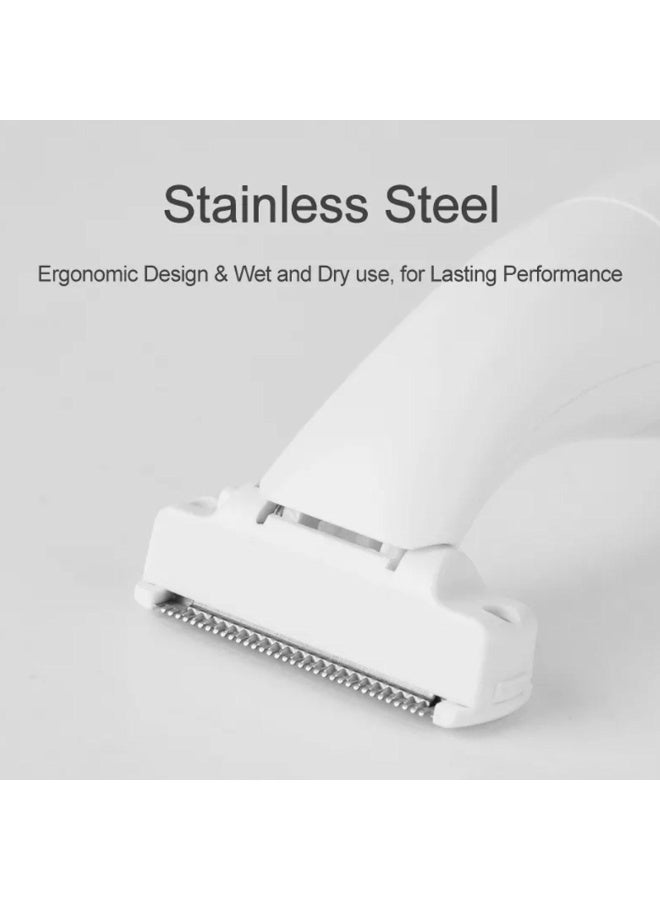 آي كي ماكينة حلاقة كهربائية 6 في 1 للسيدات – مقاومة للماء، قابلة لإعادة الشحن USB-C، شفرات دائرية آمنة، 60 دقيقة استخدام، لإزالة الشعر من كامل الجسم - Image 4