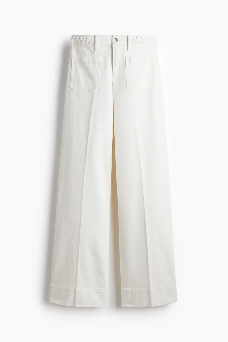 H&M  Wide High Jeans for Women | Best Price UAE
