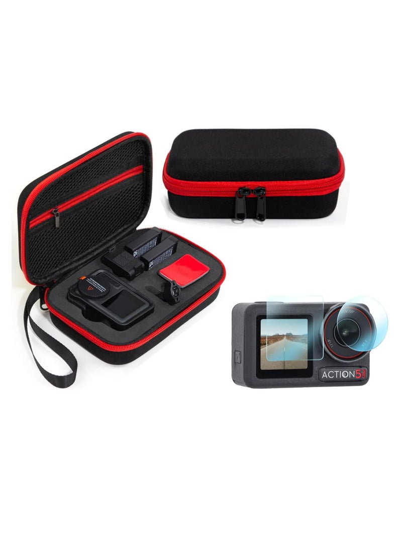 Carrying Case for DJI Osmo Action 5 Pro Camera Portable Travel Bag Protective Handbag Storage Bag for DJI Osmo Action 5 Pro Sport Camera Accessories (Black)  - Image 1