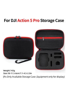 Generic Carrying Case for DJI Osmo Action 5 Pro Camera Portable Travel Bag Protective Handbag Storage Bag for DJI Osmo Action 5 Pro Sport Camera Accessories (Black)  - Image 4