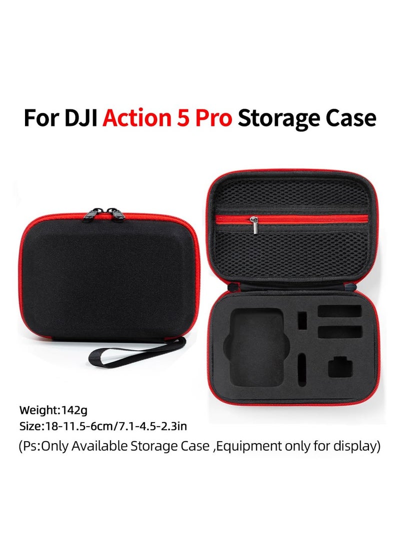 Carrying Case for DJI Osmo Action 5 Pro Camera Portable Travel Bag Protective Handbag Storage Bag for DJI Osmo Action 5 Pro Sport Camera Accessories (Black)  - Image 4