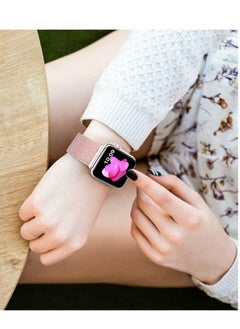 ANYOGRO Compatible with Apple Watch Band 42mm 44mm 45mm 46mm 49mm for Women and Men, Stainless Steel Magnetic Metal Wristband Strap Compatible with iWatch Series 10 9 8 7 6 5 4 3 2 1 SE 2/1 Rose Glod  - Image 3