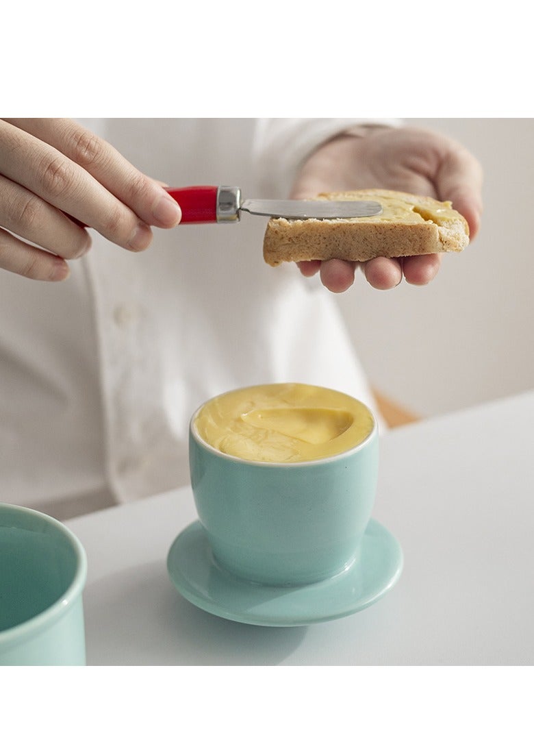 Solid Ceramic Kitchen Durable Butter Jar With Lid Household Anti-dust Seal Heat Resistant Oil Seasoning Storage Bottle For Kitchen Home - Image 2