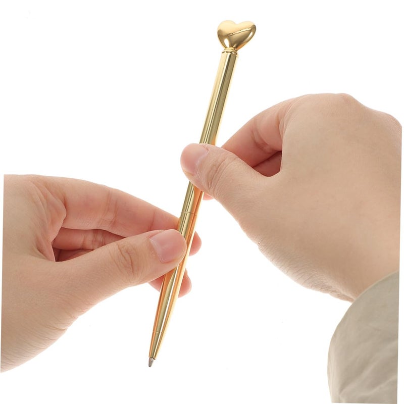 أقلام حبر معدنية على شكل قلب 10 قطع، سن 1 مم، كتابة ناعمة، هدايا حفلات الزفاف وحفلات عيد الحب، مستلزمات مكتبية - Image 5