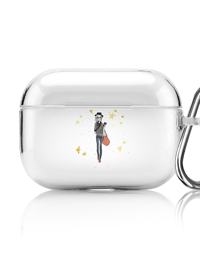 Stylizedd Classic Clear printed Case for Apple AirPods Pro 2nd Generation Thin Transparent Cover [Designed for Apple AirPods Pro 2nd Generation] - Fashionista - Image 1