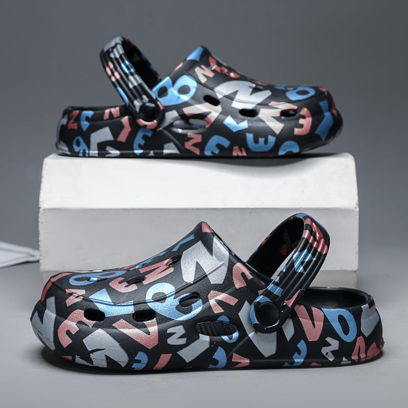 Children'S Cave Shoes Boys And Girls Outer Wear Non-Slip Platform Slippers Summer Baotou Children'S Outdoor Beach Sandals - Image 5