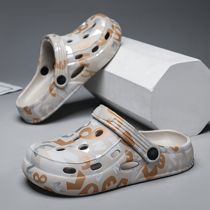 Children'S Cave Shoes Boys And Girls Outer Wear Non-Slip Platform Slippers Summer Baotou Children'S Outdoor Beach Sandals - Image 3