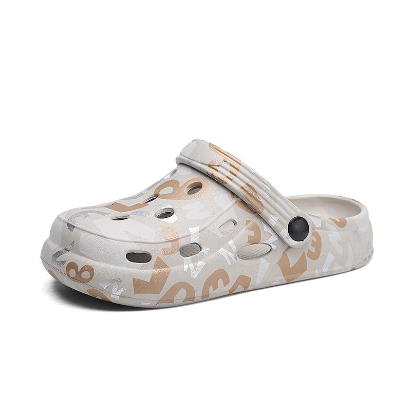 Children'S Cave Shoes Boys And Girls Outer Wear Non-Slip Platform Slippers Summer Baotou Children'S Outdoor Beach Sandals - Image 1