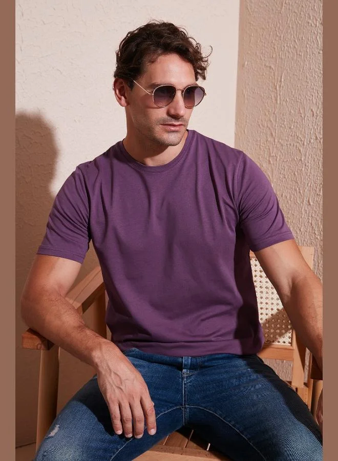 Buratti  Buratti Cotton Regular Fit Crew Neck T Shirt Men's T SHIRT 59020204 for Men | Best Price UAE