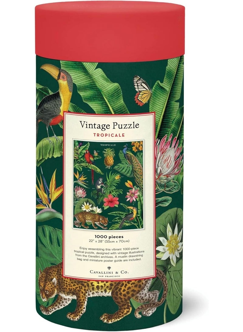 Cavallini & Co. Cavallini 1000 Piece Puzzle, Tropicale (PZL/TROP) - Image 2
