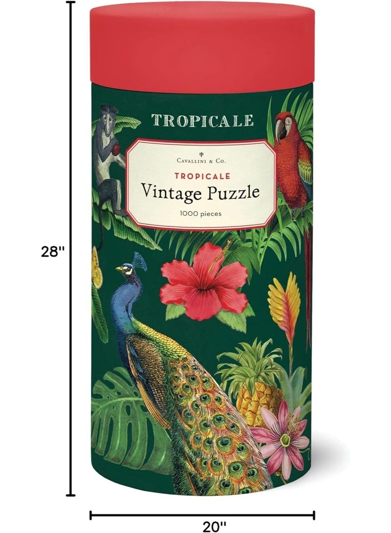 Cavallini & Co. Cavallini 1000 Piece Puzzle, Tropicale (PZL/TROP) - Image 1