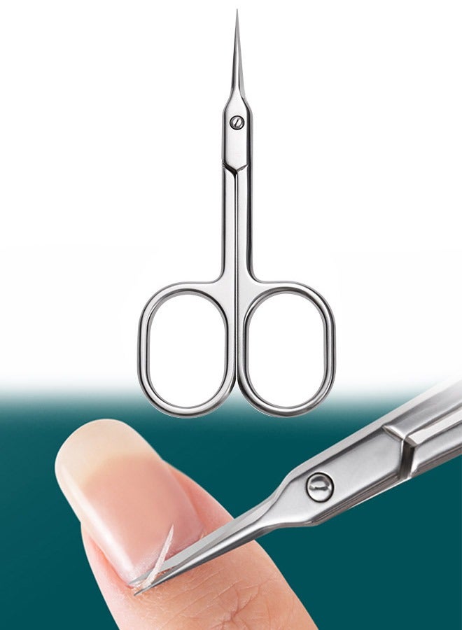 مقص صغير لقص شعر الحاجب والأنف والشارب واللحية والرموش وتشذيب الشعر - Image 1