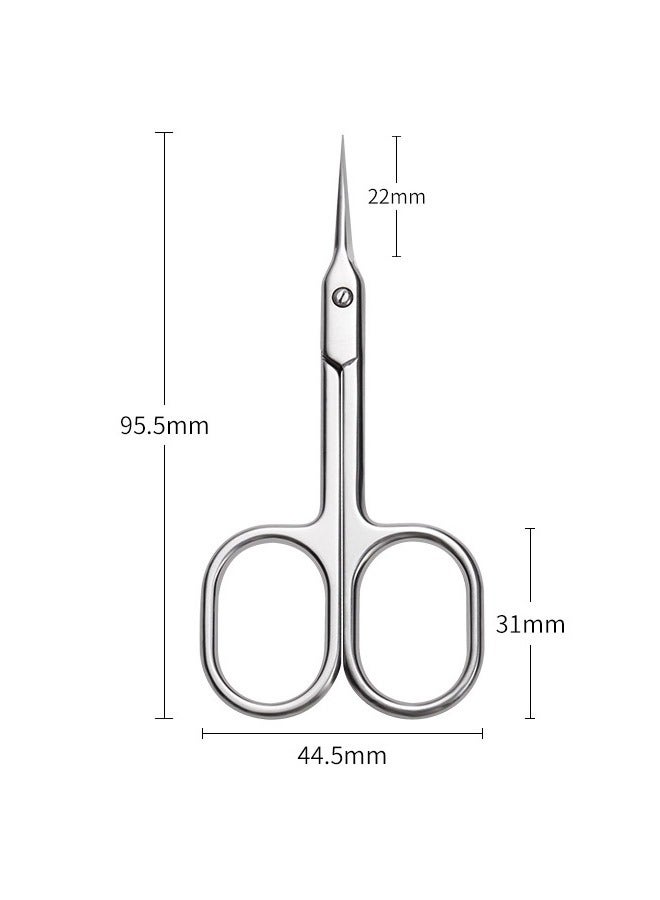 مقص صغير لقص شعر الحاجب والأنف والشارب واللحية والرموش وتشذيب الشعر - Image 2