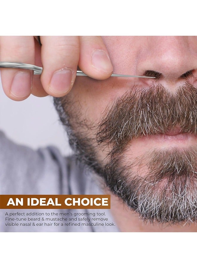 مقص صغير لقص شعر الحاجب والأنف والشارب واللحية والرموش وتشذيب الشعر - Image 4