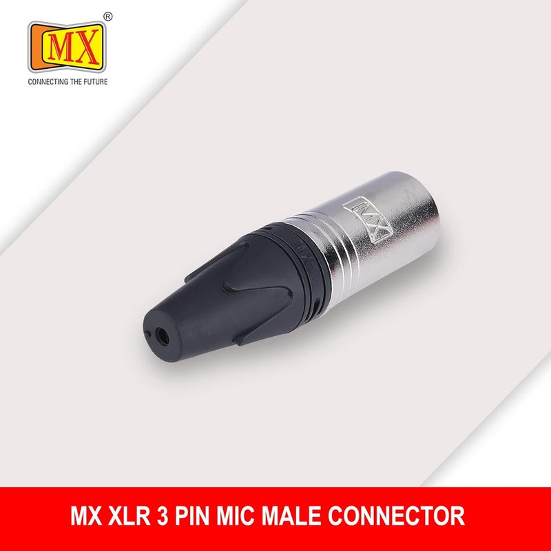 MX موصل ميكروفون ذكر XLR 3 PIN معتمد بالكامل من الذهب متوافق مع محولات الصوت وكاميرات الفيديو ومسجلات الصوت والم mixers (2973 عبوة من 5) - Image 3