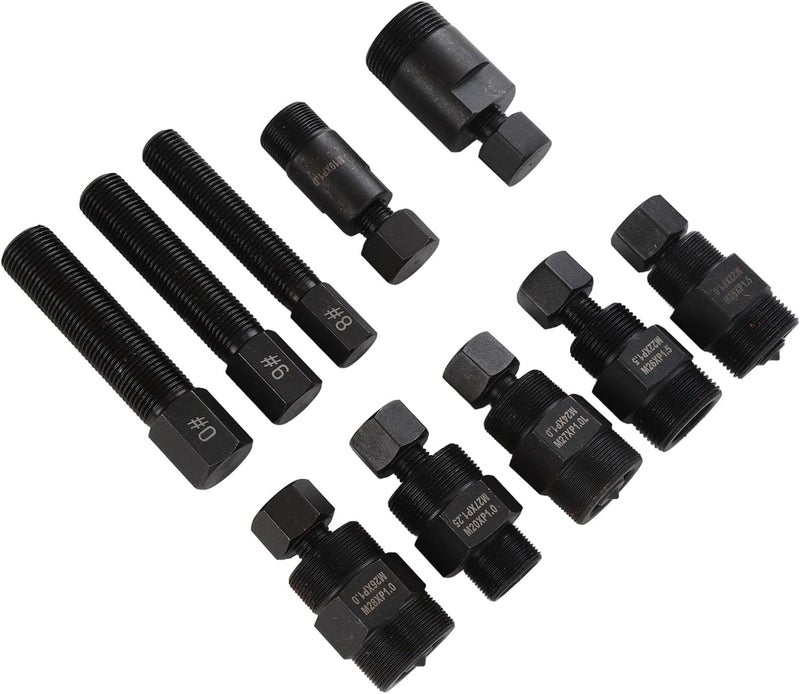 10Pcs Motorcycle Flywheel Puller Kit, Carbon Steel Portable Sturdy Engine Flywheel Puller Set with Plastic Case, for Scooter ATV Motorcycle Small Engine - Image 2