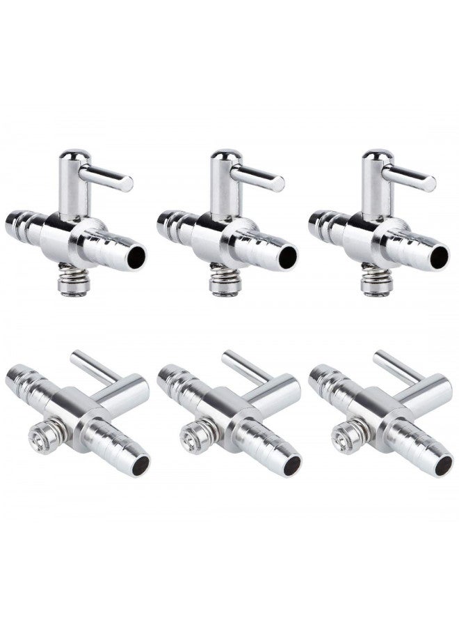 Pawfly 6 PCS 1-Way Aquarium Air Flow Control Lever Straight Valve Distributor Splitter for Fish Tank - Image 1