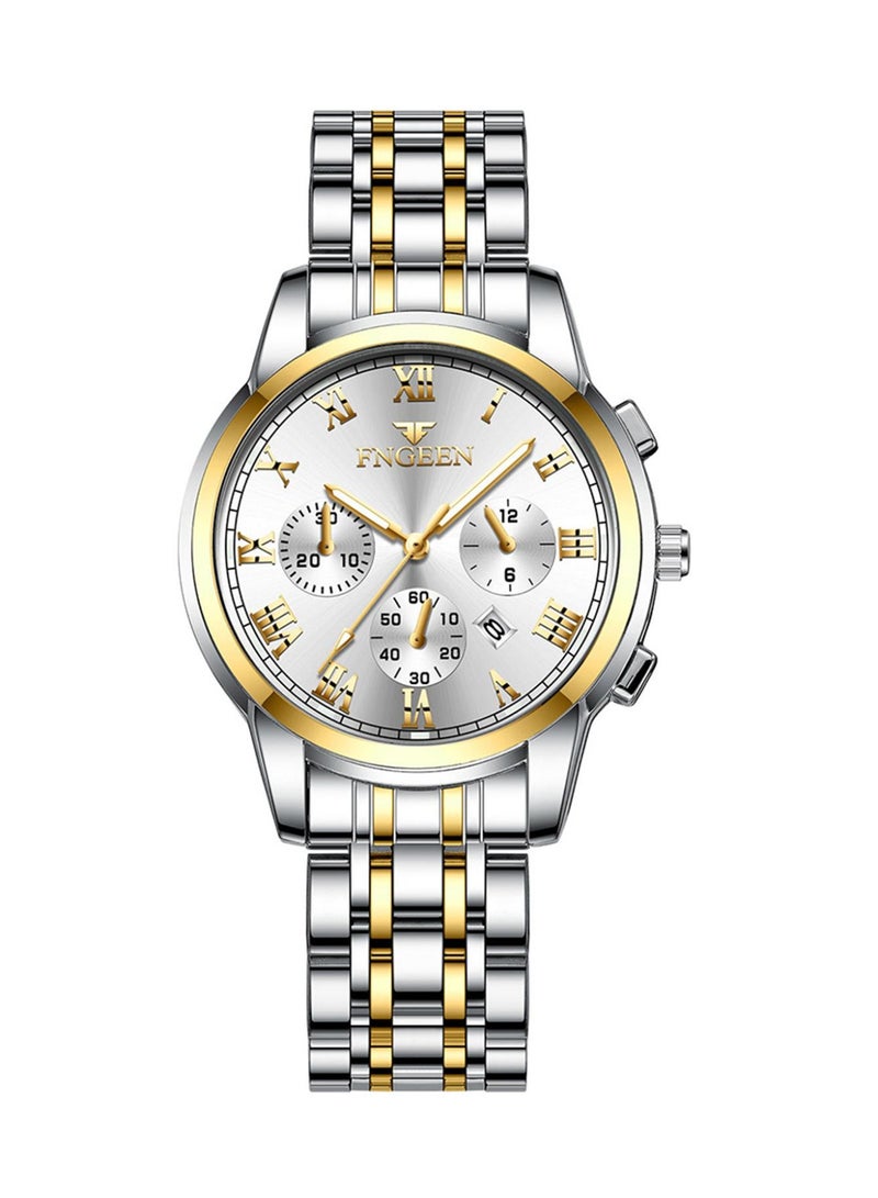 فنجين ساعات نسائية من أفضل العلامات التجارية الفاخرة المقاومة للماء وساعة التاريخ للسيدات بحزام من الفولاذ ساعة كوارتز كاجوال ساعة يد رياضية للنساء - Image 5