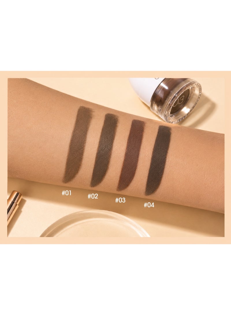 O.TWO.O Natural Shaping Dyeing Eyebrow Cream – Long-Lasting Tint, Fluffy Brow Hold & Waterproof Formula for Natural Full Brows - Image 5