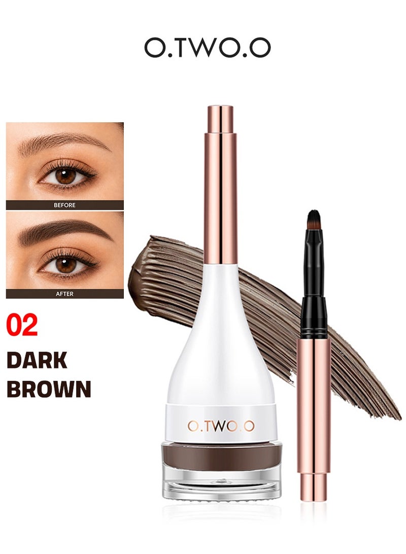 O.TWO.O Natural Shaping Dyeing Eyebrow Cream – Long-Lasting Tint, Fluffy Brow Hold & Waterproof Formula for Natural Full Brows - Image 1