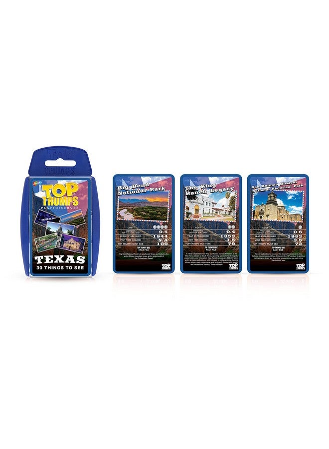 Top Trumps Top Trumps Card Game Texas - Family Games for Kids and Adults - Learning Games - Kids Card Games for 2 Players and More - Kid War Games - Card Wars - for 6 Plus Kids - Image 2
