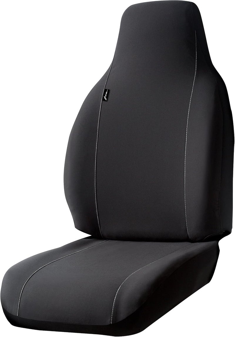 FIA SP801 BLACK SP800 Seat Protector - Black Poly-Cotton Seat Cover for Semi-Car Front Bucket Seats - Image 1