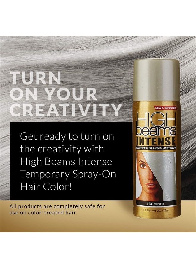 High Beams Intense Spray-On Hair Color - Silver - 2.7 Oz - Add Temporary Color Highlight to Your Hair Instantly - Great for Streaking, Tipping or Frosting - Washes out Easily (SG_B008W32I7A_US) - Image 4