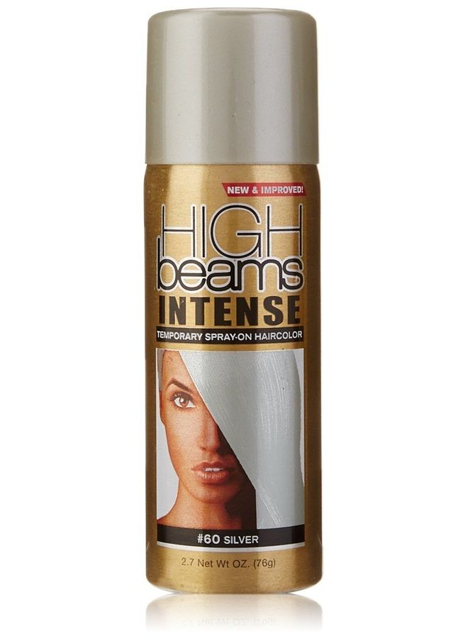 High Beams Intense Spray-On Hair Color - Silver - 2.7 Oz - Add Temporary Color Highlight to Your Hair Instantly - Great for Streaking, Tipping or Frosting - Washes out Easily (SG_B008W32I7A_US) - Image 1