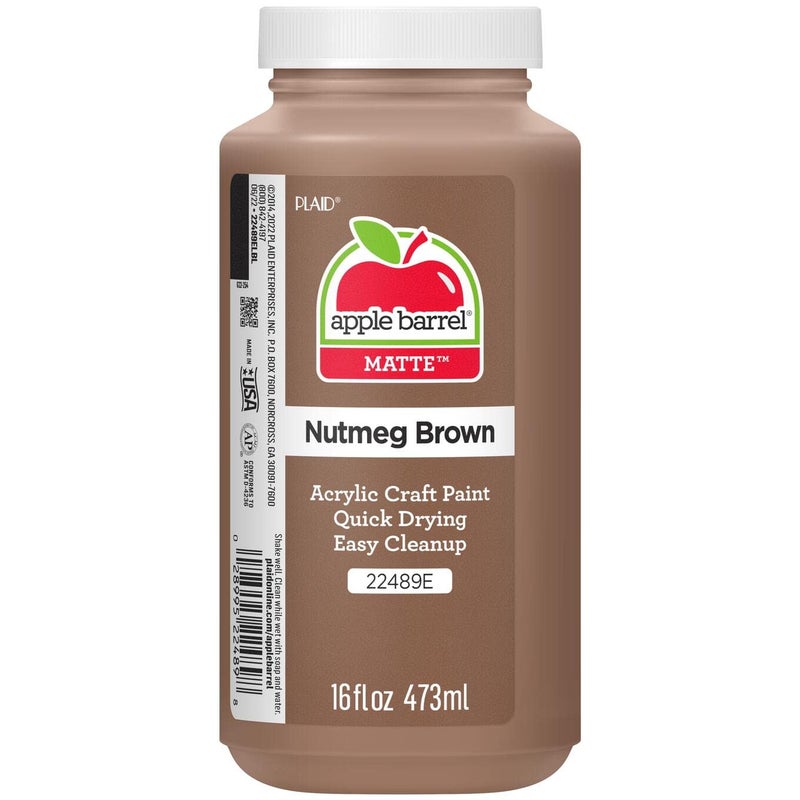 Apple Barrel Apple Barrel Paint Acrylic 16 oz Nutmeg Brown 