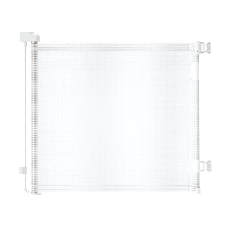 DEAR LOV Retractable Baby Gate Mesh Baby Gate or Mesh Dog Gate 33 Tall Extends up to 71 Wide Child Safety Gate for Doorways Stairs Hallways IndoorOutdoor 33x71White