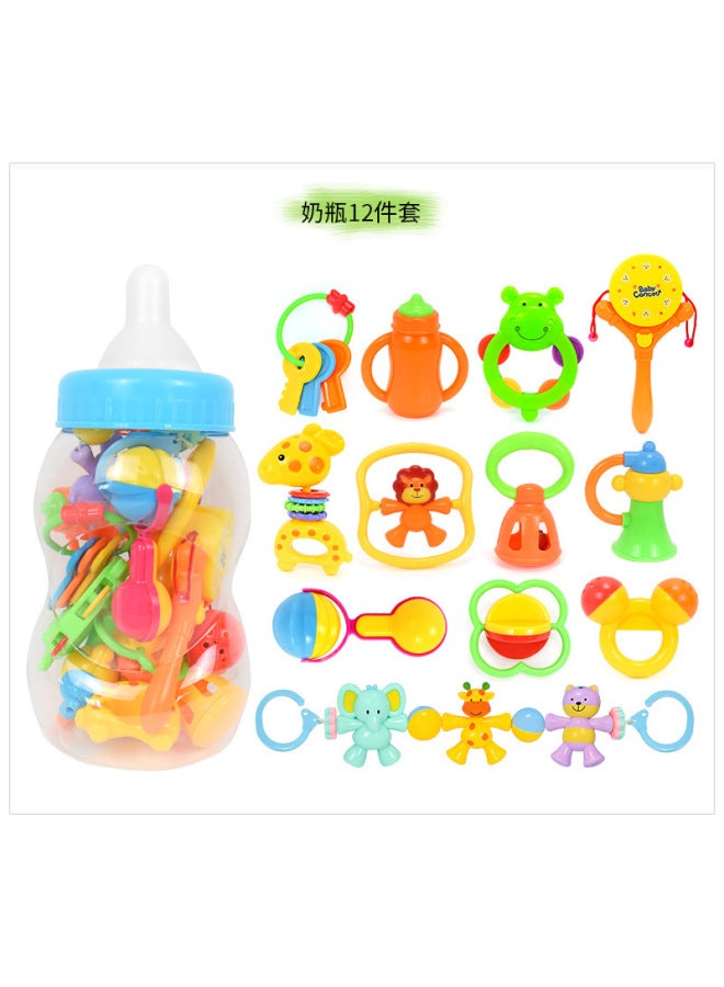 Baby Rattle Baby Bottle Set Rattle Hand Rattle Bed Bell Newborn Baby Early Education Educational Toys - Image 5