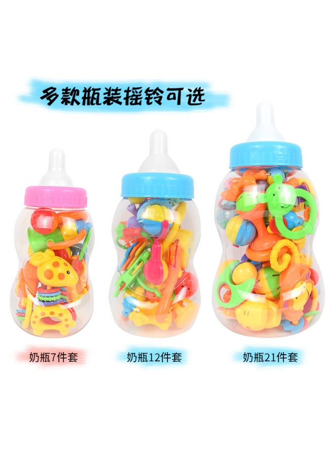 Baby Rattle Baby Bottle Set Rattle Hand Rattle Bed Bell Newborn Baby Early Education Educational Toys - Image 3