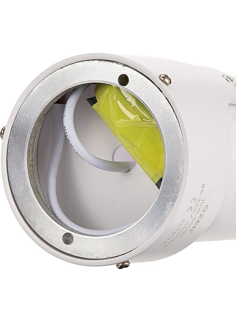 Narken COB 10W White Body Warm white 3000K Spot LED Power Saving Aluminium Surface Track light. - Image 4