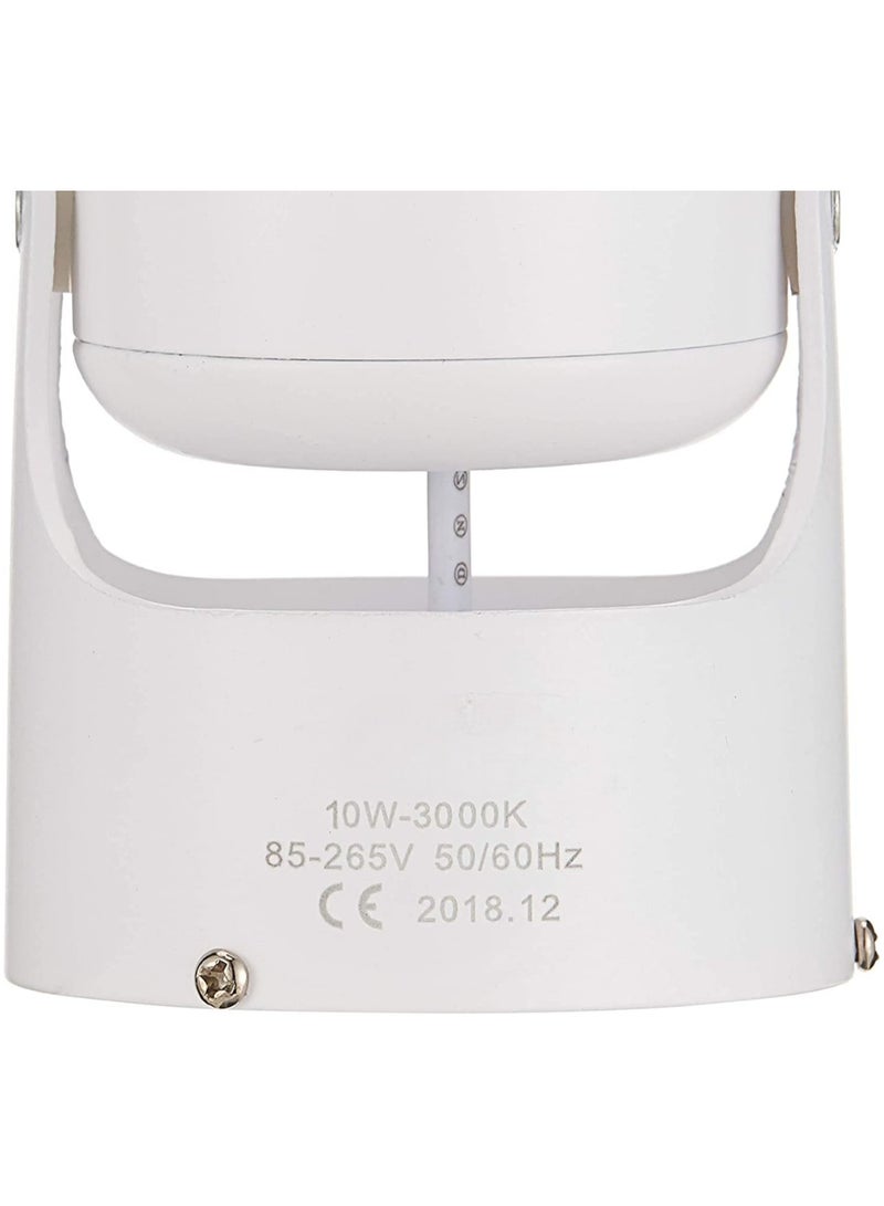 Narken COB 10W White Body Warm white 3000K Spot LED Power Saving Aluminium Surface Track light. - Image 3