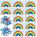 Geyee 6 Pcs Double Sided Rainbow Alphabet Arc Mats Colorful Foam Abc Letters and Arc Mats for Alphabet Recognition Activity Abc Learning Toys for Kindergarten Preschool Baby Toddlers Kids - Image 3