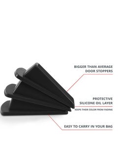 Y&D Door Stopper Set Pack of 4 Large Wedge Multi Surface Design to Sliding or Marking Floors Blocker for Home Office  - Image 2