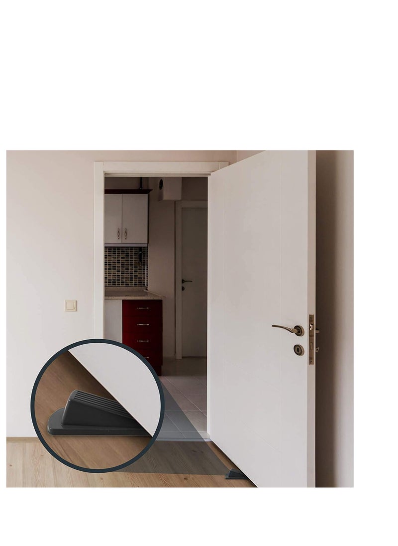 Y&D - Door Stopper Set Pack of 4 Large Wedge Multi Surface Design to Sliding or Marking Floors Blocker for Home Office - Image 1
