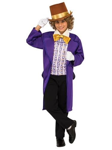 Rubies Willy Wonka and the Chocolate Factory: Willy Wonka Costume for Kids by Rubies, Boy's Large - Image 3