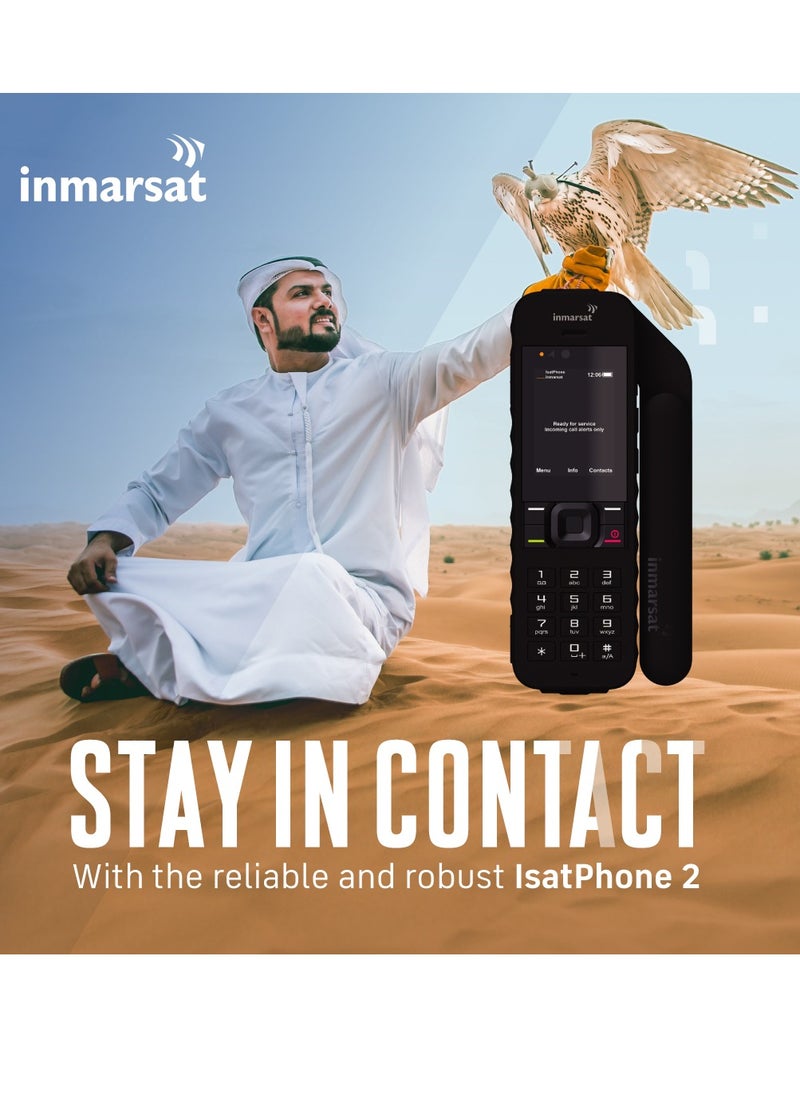 Inmarsat - IsatPhone2 satellite Phone comes with Free sim card and Free 100 units Credit - Image 1