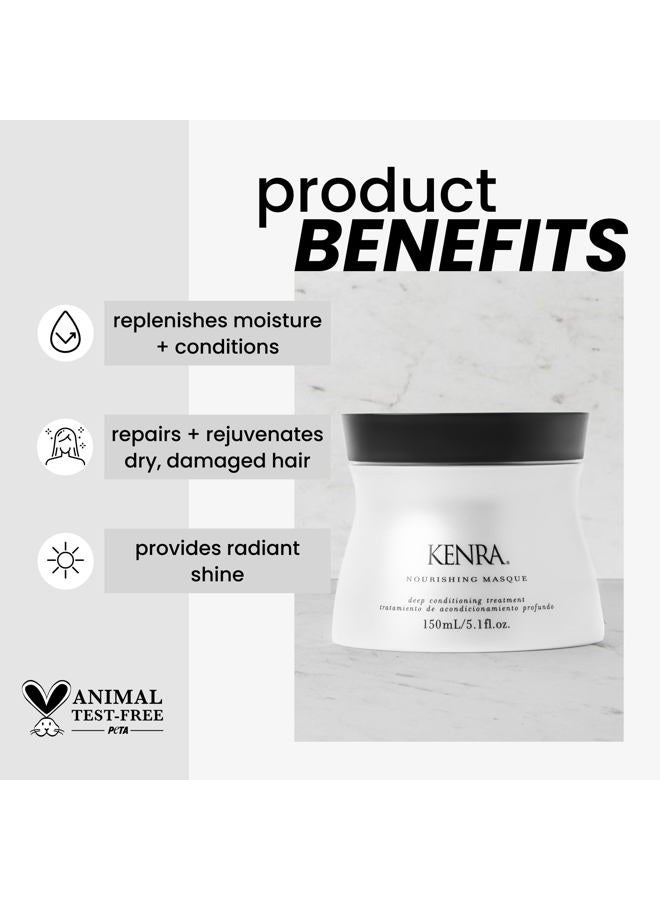 Kenra Nourishing Masque | Deep Conditioning Treatment | Replenishes Moisture & Conditions | Repairs & Rejuvenates Dry, Damaged Hair | Provides Radiant Shine| All Hair Types | 5.1 fl. Oz - Image 2