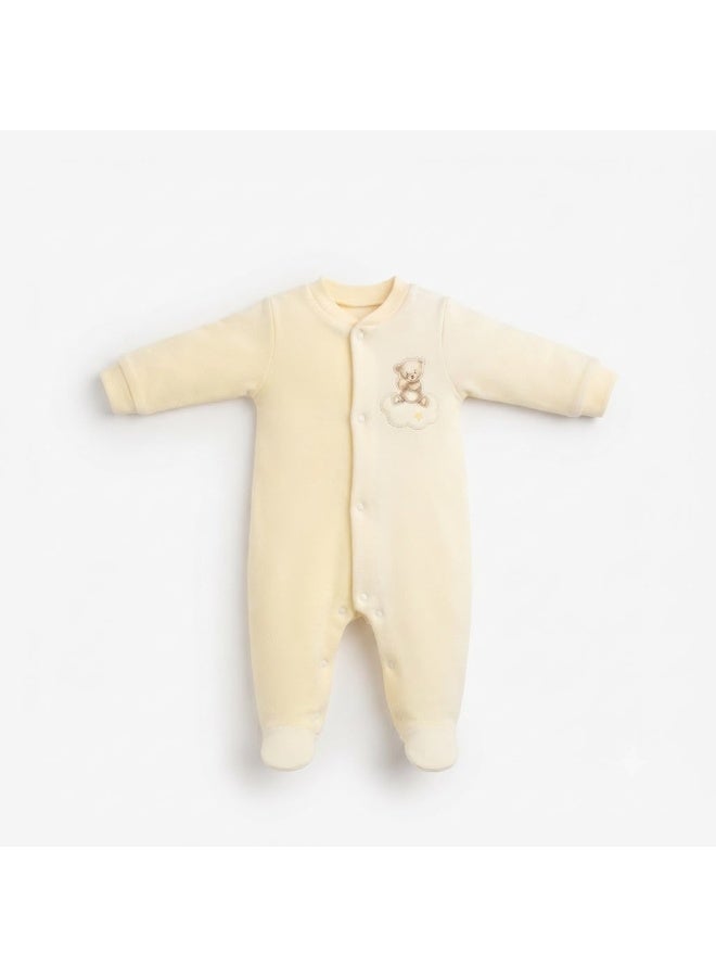 Berceau Baby Short Sleeve Collar Top and Striped Shorts Set - Image 1