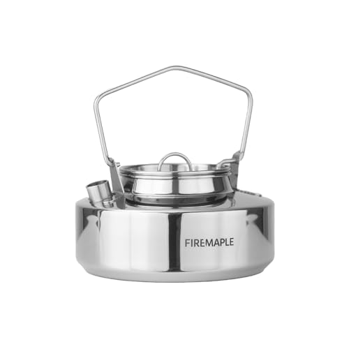 Fire-Maple Antarcti Portable 0.6 Liter Lightweight Stainless Steel Camping Kettle | Durable and Portable Camp Tea Pot | Ideal for Bushcraft and Outdoor Campfire Use - Image 1